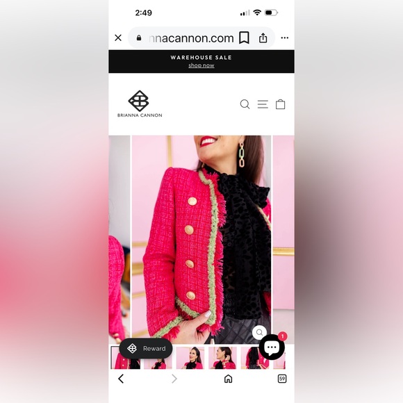 Pink and Green Pink Blazer - Picture 9 of 12